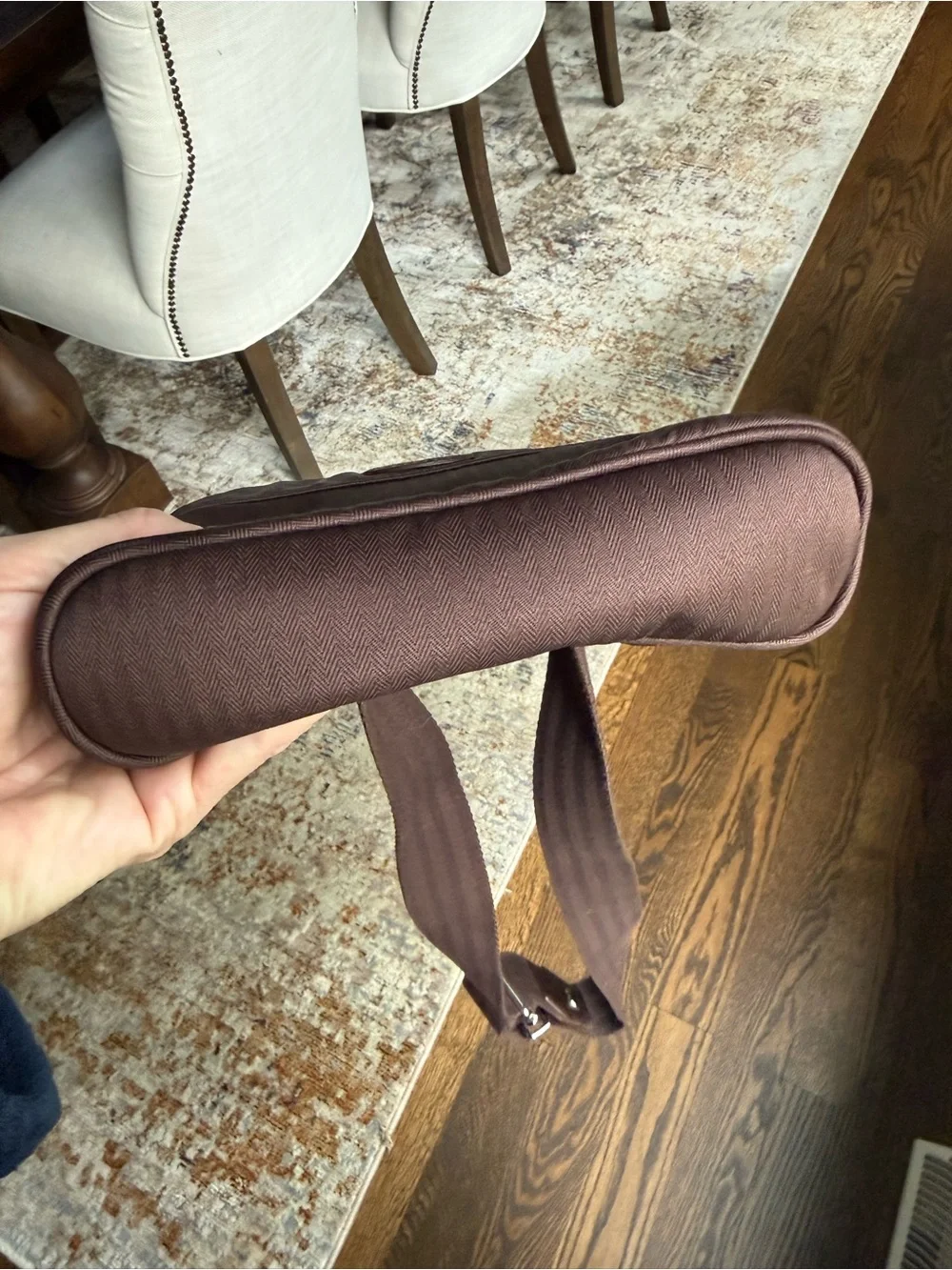 Hermes Crossbody or Belt Bag/Pouch - Brown. Adjustable strap.